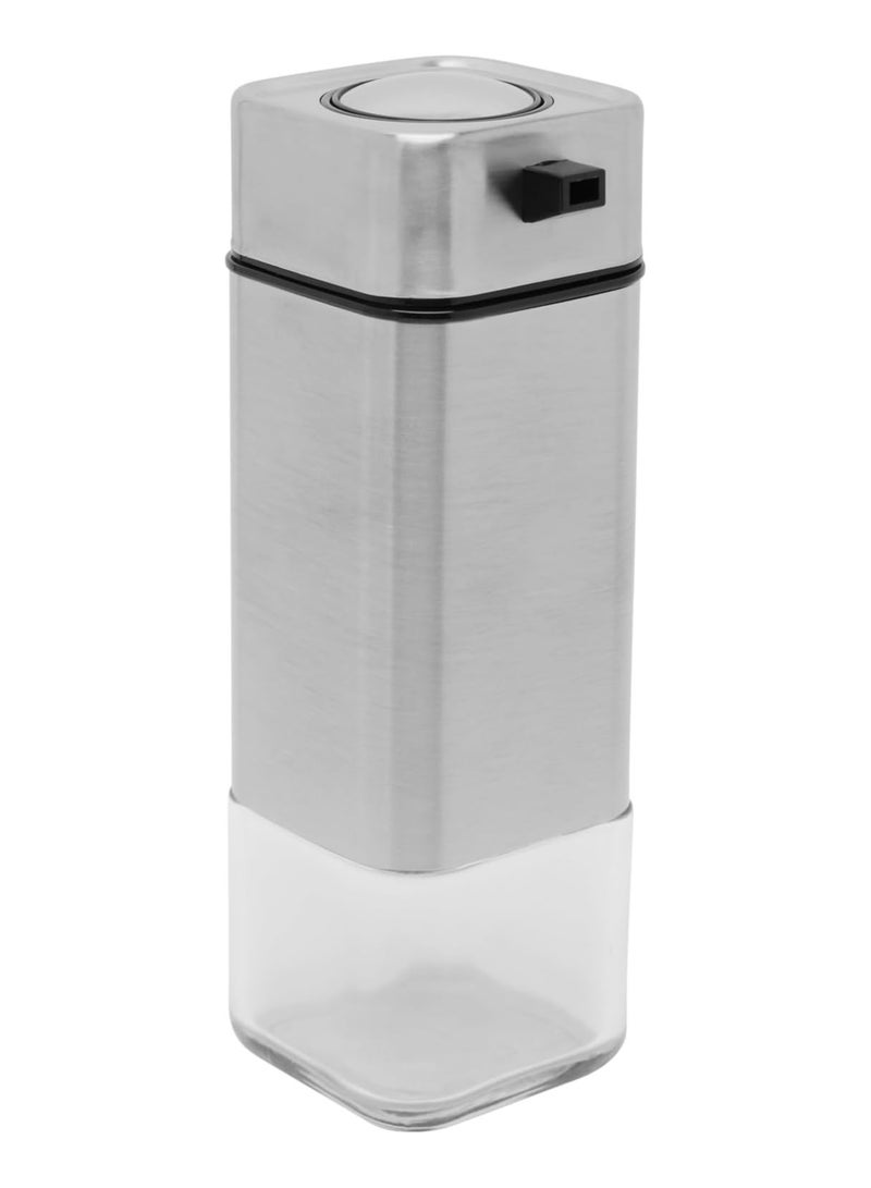 Olive Oil Dispenser Bottle Set 220ml & Pepper & Salt Dispenser 100ml with Stainless Steel Outer Body | Oil Dispenser Bottle for Kitchen & Restaurant | Food & Oil Dispenser Dispenser - Image 3