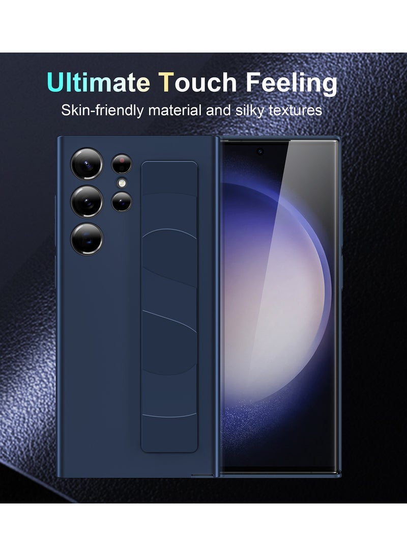 Aookay Compatible with Samsung Galaxy S25 Ultra Case with Hand Strap, Anti-Scratch and Shockproof PC Wristband Case, Thin Protective Phone Case for Galaxy S25 Ultra (Frosted White) - Image 3