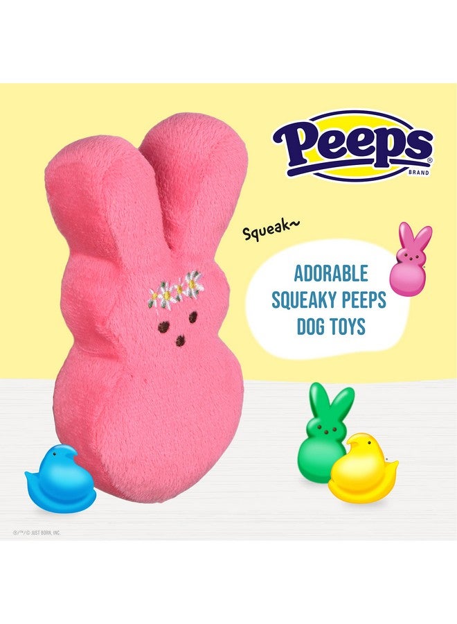 Peeps Peeps for Pets Plush Bunny Toy for Dogs, Pink Flower, Size Medium | Fun Way to Keep Your Pet Entertained for Hours | Soft, Cute, Cuddly, and Squeaky Dog Toy for Easter or Everyday Use  - Image 4
