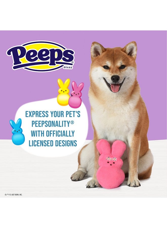 Peeps Peeps for Pets Plush Bunny Toy for Dogs, Pink Flower, Size Medium | Fun Way to Keep Your Pet Entertained for Hours | Soft, Cute, Cuddly, and Squeaky Dog Toy for Easter or Everyday Use  - Image 2