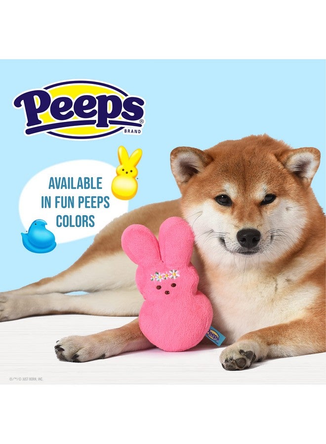 Peeps Peeps for Pets Plush Bunny Toy for Dogs, Pink Flower, Size Medium | Fun Way to Keep Your Pet Entertained for Hours | Soft, Cute, Cuddly, and Squeaky Dog Toy for Easter or Everyday Use  - Image 3