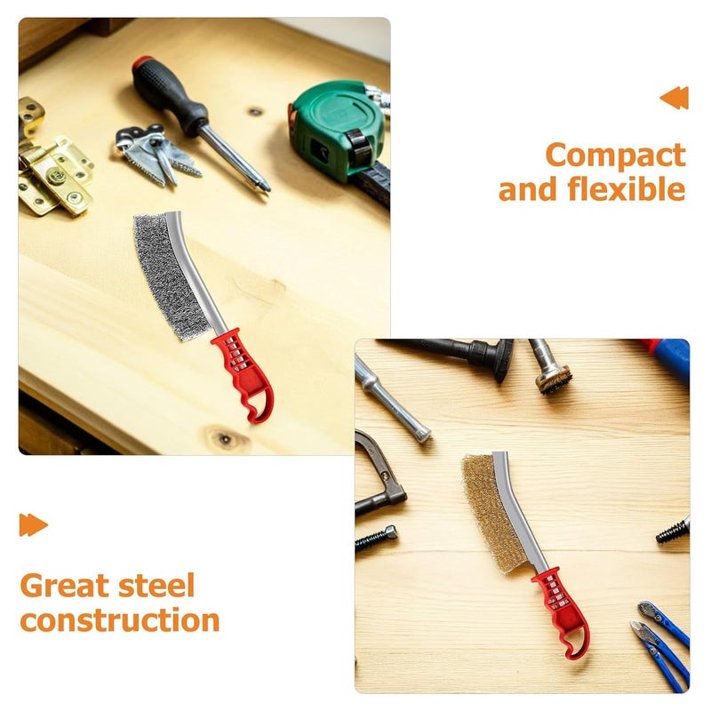 Stainless Steel Wire Brush Set 2PCS Drill Brush Rust Remover For Metal Cleaning - Image 4