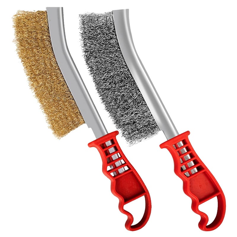 Stainless Steel Wire Brush Set 2PCS Drill Brush Rust Remover For Metal Cleaning - Image 1