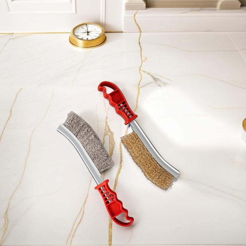 Stainless Steel Wire Brush Set 2PCS Drill Brush Rust Remover For Metal Cleaning - Image 5