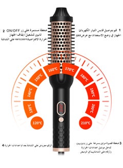 BESTIS Double PTC Thermal Brush 38MM Heated Curling Brush for Hair Voluminous Curler 30s Fast Heating Hair Straightener for Women 120-210°C  - Image 2