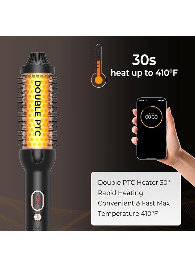 BESTIS - Double PTC Thermal Brush 38MM Heated Curling Brush for Hair Voluminous Curler 30s Fast Heating Hair Straightener for Women 120-210°C - Image 1