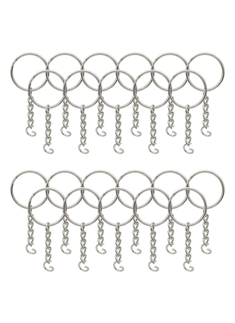 100 Pack Bulk Keyring Set Split Key Chain Rings with 1 inch Large Chains Heavy Duty Metal Keychain Ring Easy to Use Open Jump Rings Strong Small Round DIY Jewelry Making Keyrings Kit - pzsku/ZA8FE2C8A7563B60C2CB1Z/45/_/1683367653/f3e2b180-39dd-413b-84b0-05bd4c2d124f