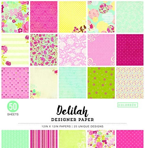 Colorbok دفتر ورق مصمم ColorBok 68230C دليلة، 12" × 12" - Image 1