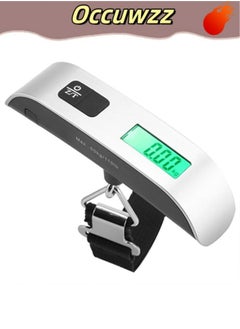 Luggage Scale Portable Digital Hanging Handheld Electronic Scale Home Travel Scale Luggage Weight Scale with Rubber Paint Green Backlight Silver - pzsku/ZA8FE65ECE74F4E7CBAC8Z/45/_/1736778840/752ed6d9-6edb-447f-97ed-fab60ab960fd