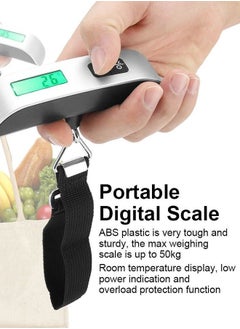 Luggage Scale Portable Digital Hanging Handheld Electronic Scale Home Travel Scale Luggage Weight Scale with Rubber Paint Green Backlight Silver - pzsku/ZA8FE65ECE74F4E7CBAC8Z/45/_/1736778841/bf472873-b368-4a1b-8868-d13126627249