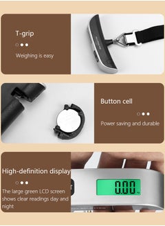 Luggage Scale Portable Digital Hanging Handheld Electronic Scale Home Travel Scale Luggage Weight Scale with Rubber Paint Green Backlight Silver - pzsku/ZA8FE65ECE74F4E7CBAC8Z/45/_/1736778844/707f6cd4-2687-4a9c-886b-0fa8375059a3