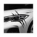 ZNDAW 2PCS Car Claw Mark Decals Waterproof Vinyl Monster Claw Marks Headlight Car Sticker Stripes Scratch Decal Decoration Stickers for Sports Cars Car Accessories 15745 inches Black - Image 2