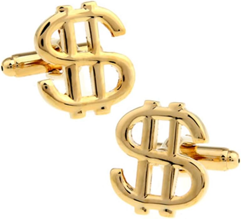 Vcufflinks Dollar Sign Currency Cufflinks Money Wedding Gift - Image 1