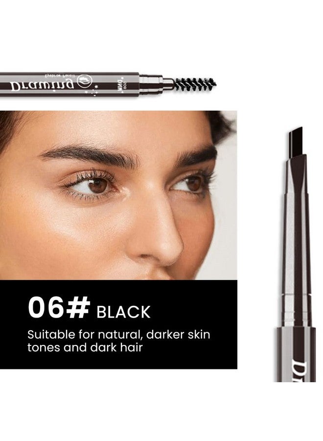 evpct Eyebrow Stamp Pencil Kit For Eyebrows Makeup Brow Stamp Trio Kit With Waterproof Eyebrow Pencil Eyeliner Eyebrow Pomade 10 Eyebrow Stencils And Dualended Eyebrow Brush Kit01 Ebony - Image 4