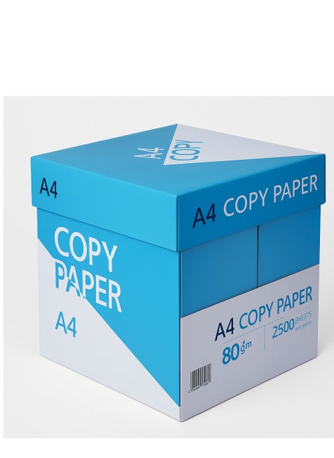 A4 Copy Paper 80gsm – 2500 Sheets – Blue Carton Box