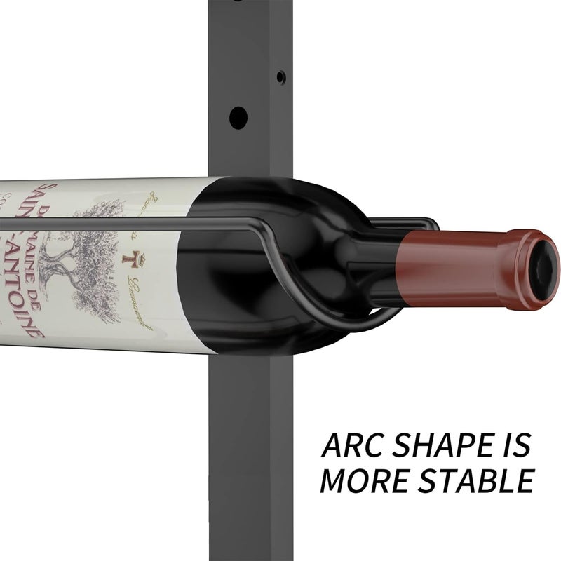 Sonyabecca 3 Pack 12 Bottle Wall Wine Rack, DIY Wine Rack Wall Mounted, Wall Mounted Wine Rack,Display Holder Used as One or Four, for Kitchen, Dining Room, Bar, Wine Cellar - Image 2