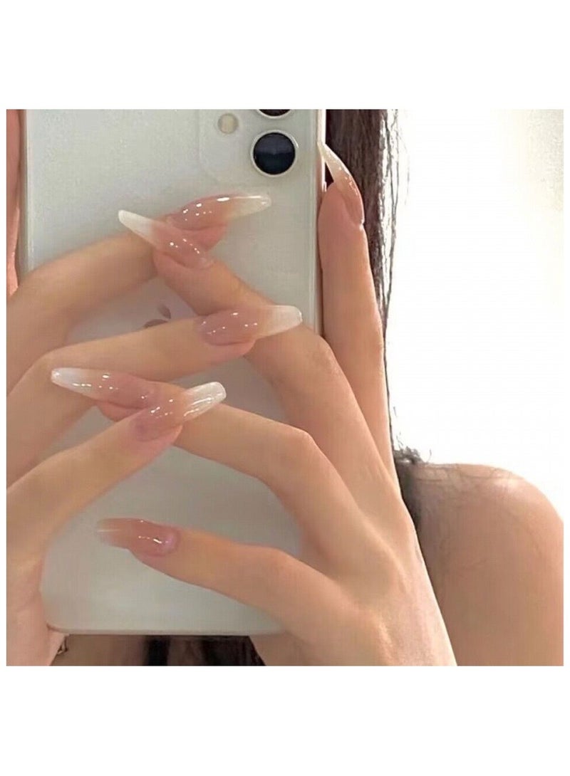 Binzo Beauty Press On Handmade Nails, 10pcs,Nails Art , Acrylic Nails, False Nails，Natually Nails - Image 4