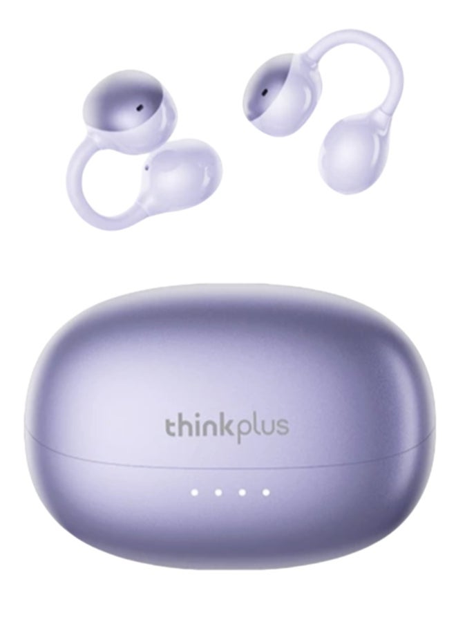 Lenovo LK6 TWS Wireless Bluetooth Earbuds HD Sports Headset with Microphone purple - Image 1