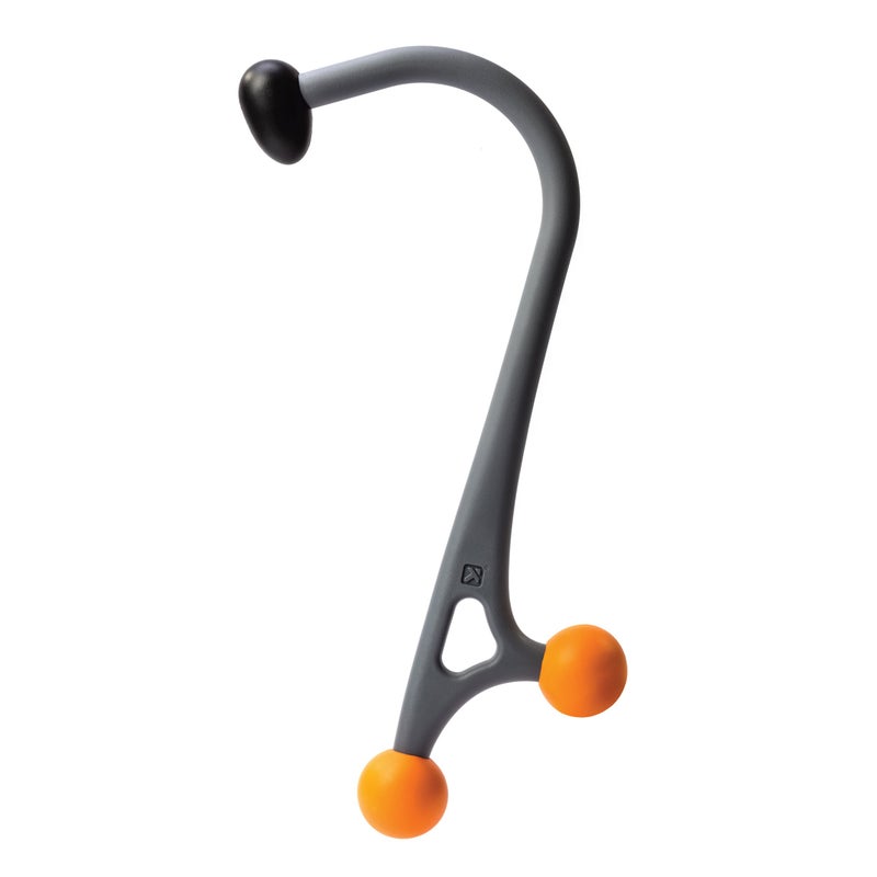 TRIGGERPOINT PERFORMANCE THERAPY AcuCurve Massage Cane for Neck Back and Shoulders GrayOrange