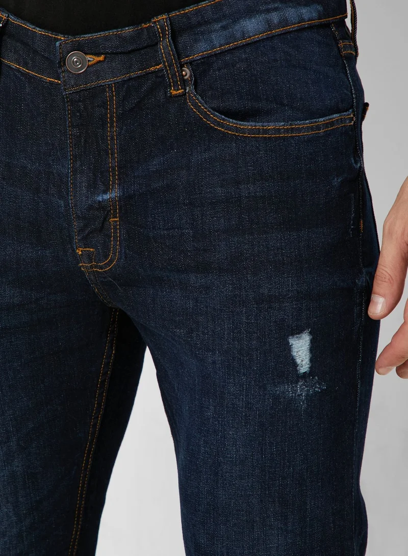 FOREVER 21 Rinse Wash Skinny Jeans