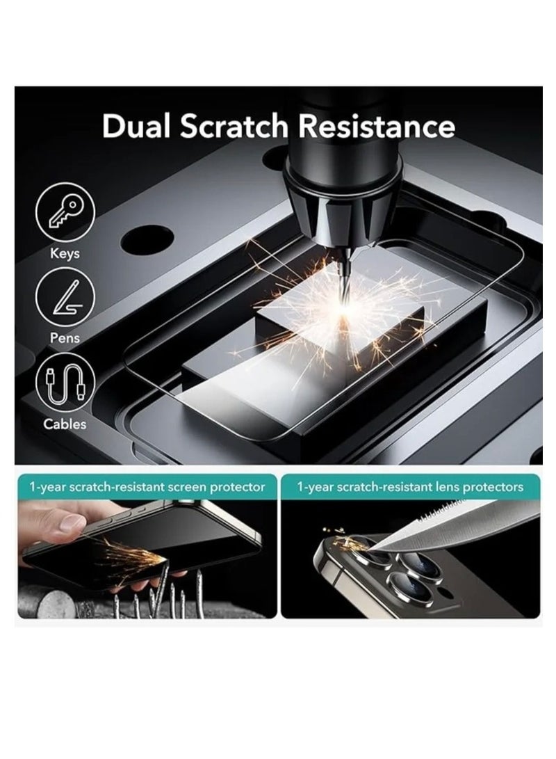 4 in 1 Protection Pack for Apple iPhone 13 Pro Max - Screen Protector, Privacy Screen Protector , Camera Lens Protector and Case Cover - Image 3