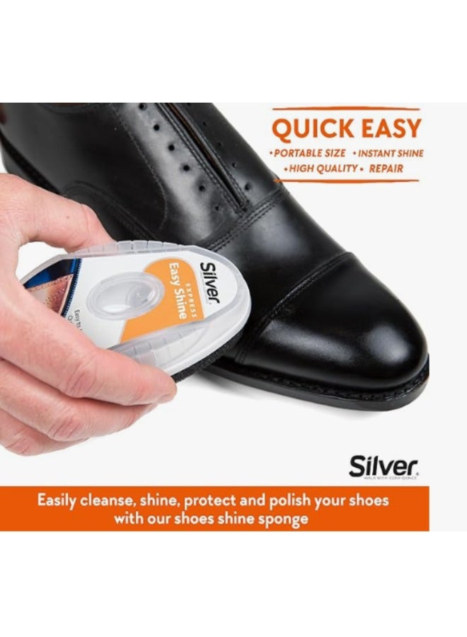 سيلفر إسفنجة بروفيشنال للتلميع السريع للأحذية بموزع سيليكون من سيلفر- اسود 6ملي - Image 2