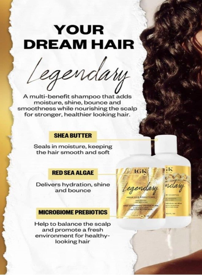 IGK LEGENDARY Dream Hair Shampoo Liter | Healthy + Hydrated + Shine | Vegan + Cruelty Free | 33.8 Oz - Image 3