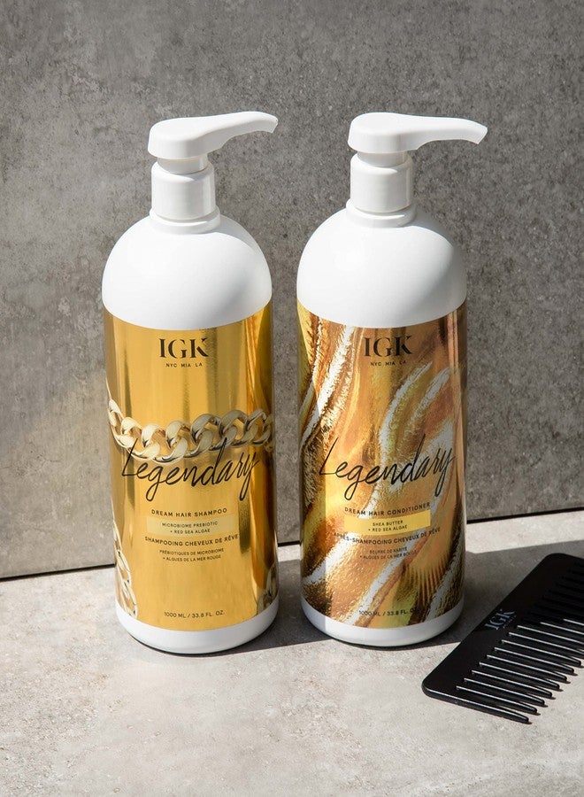 IGK LEGENDARY Dream Hair Shampoo Liter | Healthy + Hydrated + Shine | Vegan + Cruelty Free | 33.8 Oz - Image 2