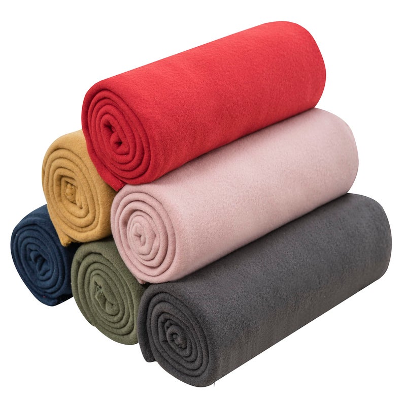 Special SG Glory Special SG Glory Fleece Throw Blanket Set Bulk for Travel Kids Outdoor Wedding Pet Assorted 3 Pack of 6 50x60 Inches 