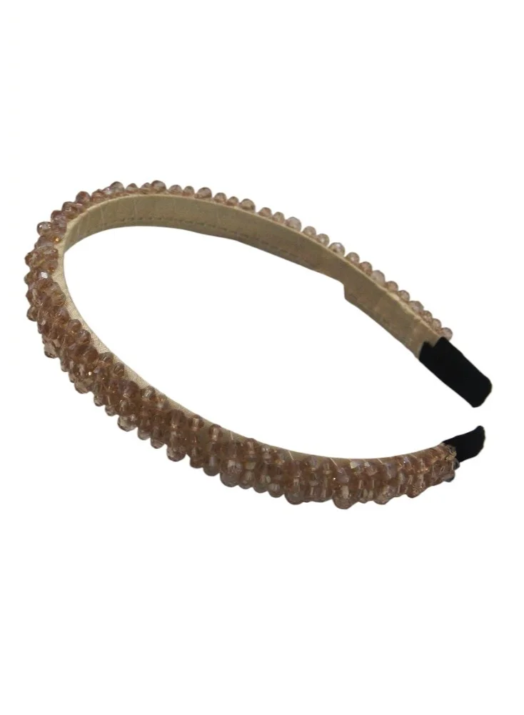 D'Daniela D' Daniela - Erica  Embroidery Headband for Girls - Champagne