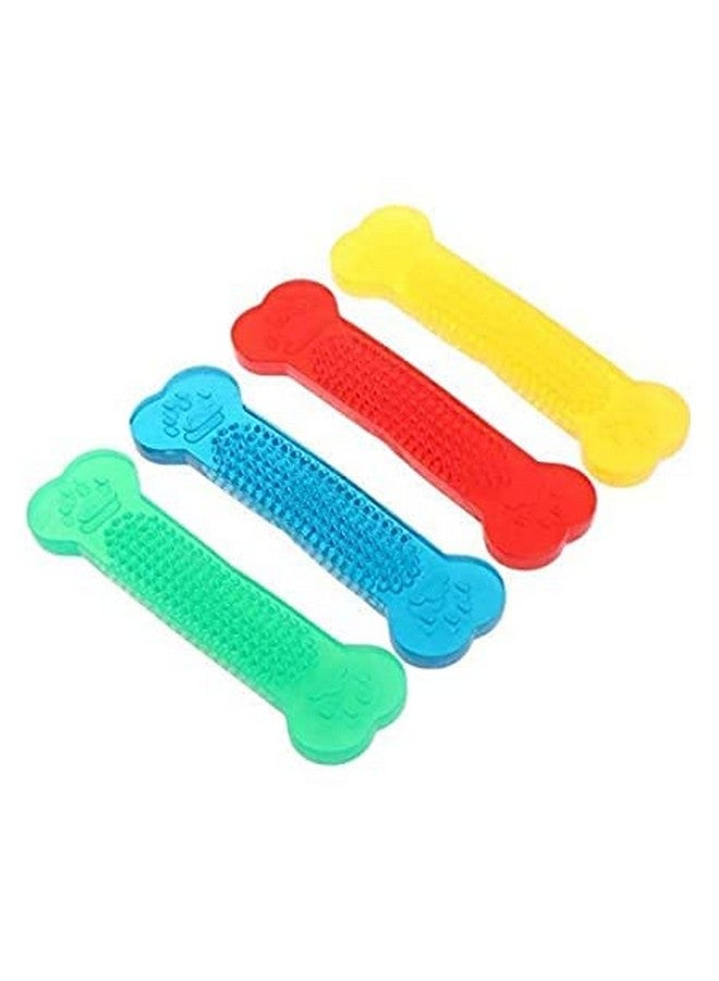 ألعاب مضغ ناعمة من المطاط الطبيعي تصدر أصوات صرير وشائكة للمضغ العنيف وتنظيف الأسنان (اللون حسب التوافر) - Image 5