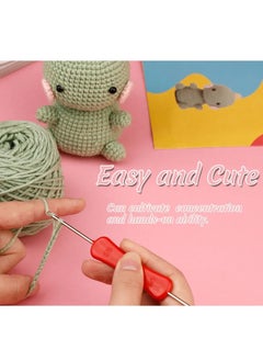 Arabest Woven Dinosaur Dolls, Ornaments Crochet, Wool Handmade, DIY Material Package  - Image 3