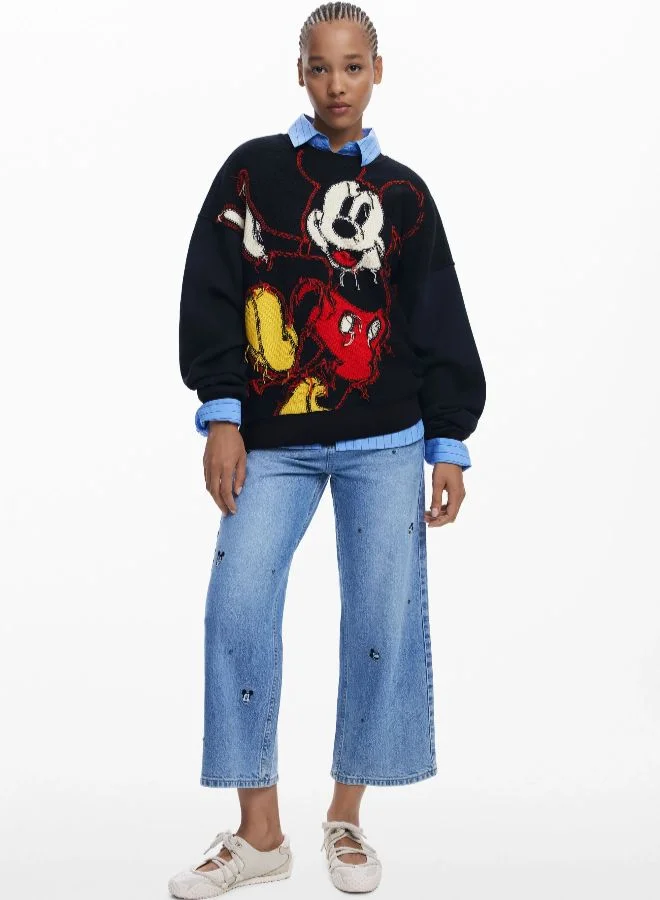 DESIGUAL Mickey Thread Sweatshirt