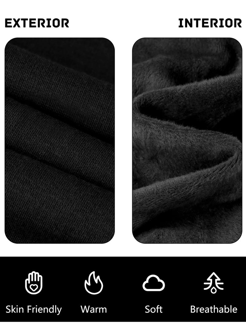 Resinta 4 Pack Girls Winter Warm Fleece Lined Leggings Thick Thermal Tights Pants Soft Stretchy Leggings - Image 4