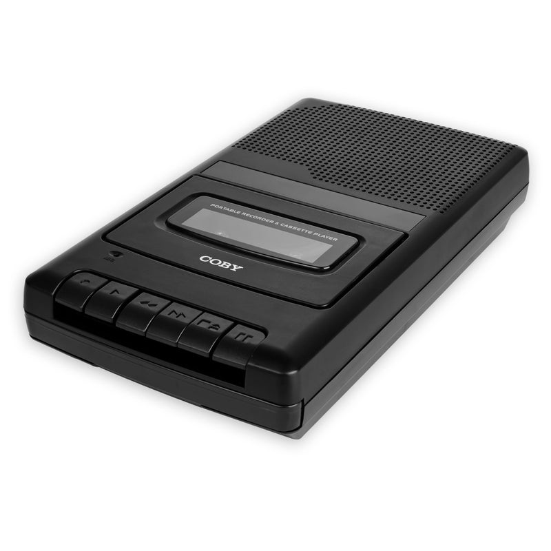 Coby Portable Cassette Tape Player and Tape Cassette Recorder with Built-in Microphone, Built-in Handle, and One-Touch Recording with Automatic Stop (Standard) - Image 1