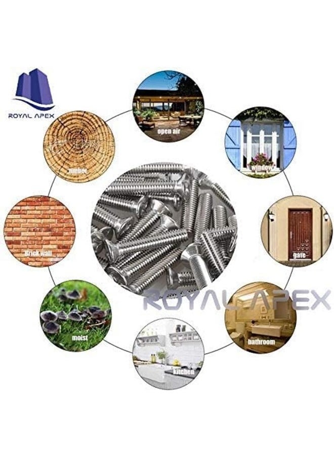Royal Apex Machine Screw Csk Philip And Countersunk Head For Diy Electrical And Kitchen Furniture Pull Cabinet Door Handles  - Image 3
