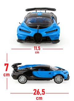 UniTrain Remote Control High Speed Drift Blue Bugatti Car - Rechargeable RC Electric Sport Race Toy Car Realistic Lambo Model Vehicle with Led Lights - Birthday Hobby Gift for Kids  - Image 5