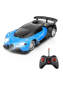 UniTrain Remote Control High Speed Drift Blue Bugatti Car - Rechargeable RC Electric Sport Race Toy Car Realistic Lambo Model Vehicle with Led Lights - Birthday Hobby Gift for Kids  - Image 2
