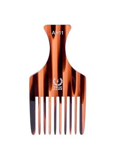 Zeus Large Beard Pick 5.25" Best Smooth Antistatic & Anti Frizz Thick Or Curly Hair Tool Ah11  - Image 2