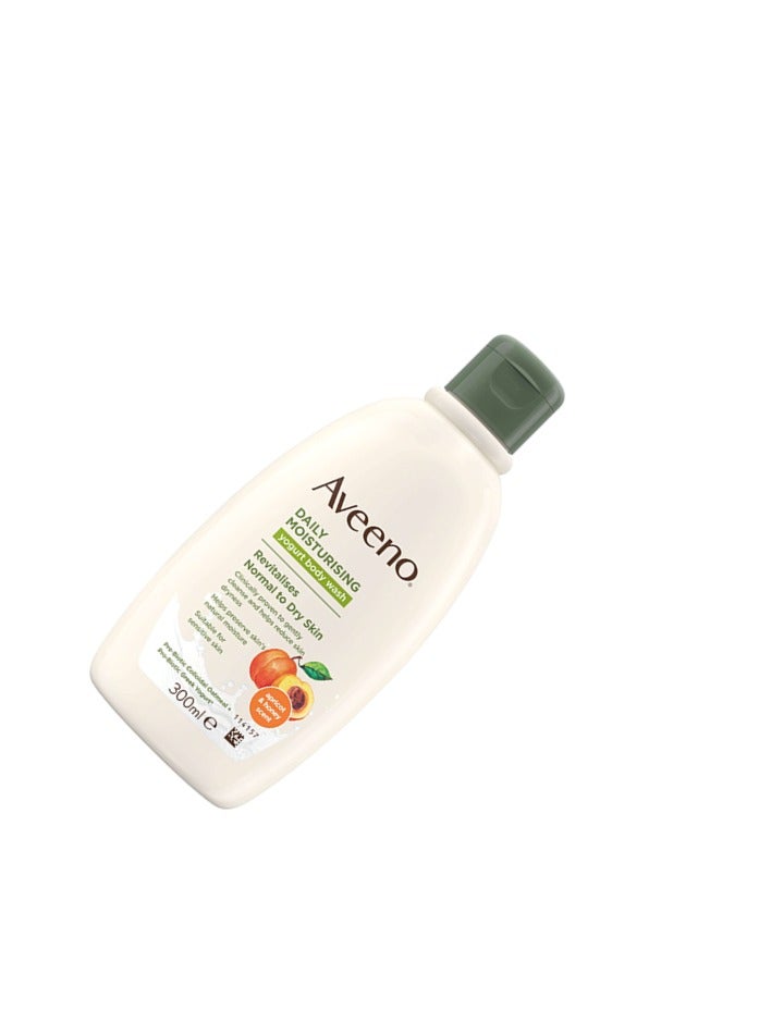 غسول الجسم أفينو اليومي المرطب بالزبادي برائحة المشمش والعسل 300 مل - Image 2