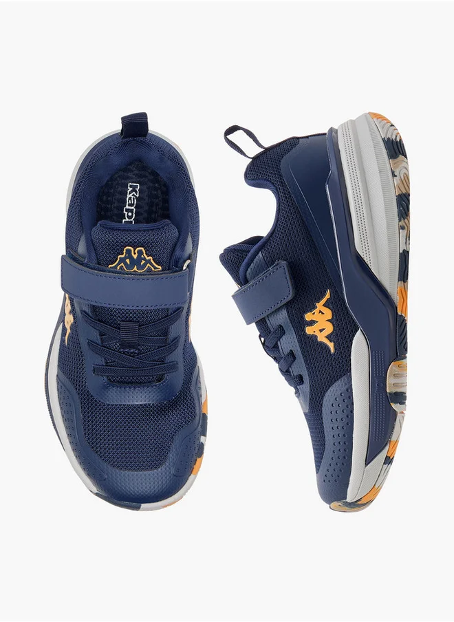 Kappa Boys' Pull Tab Detail Sports Shoes with Hook and Loop Closure