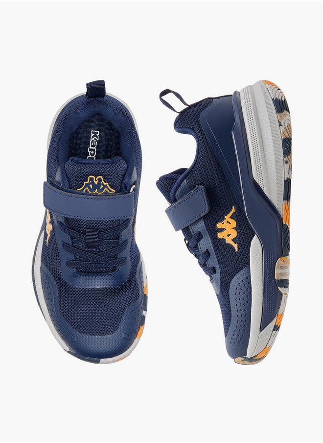 Boys' Pull Tab Detail Sports Shoes with Hook and Loop Closure