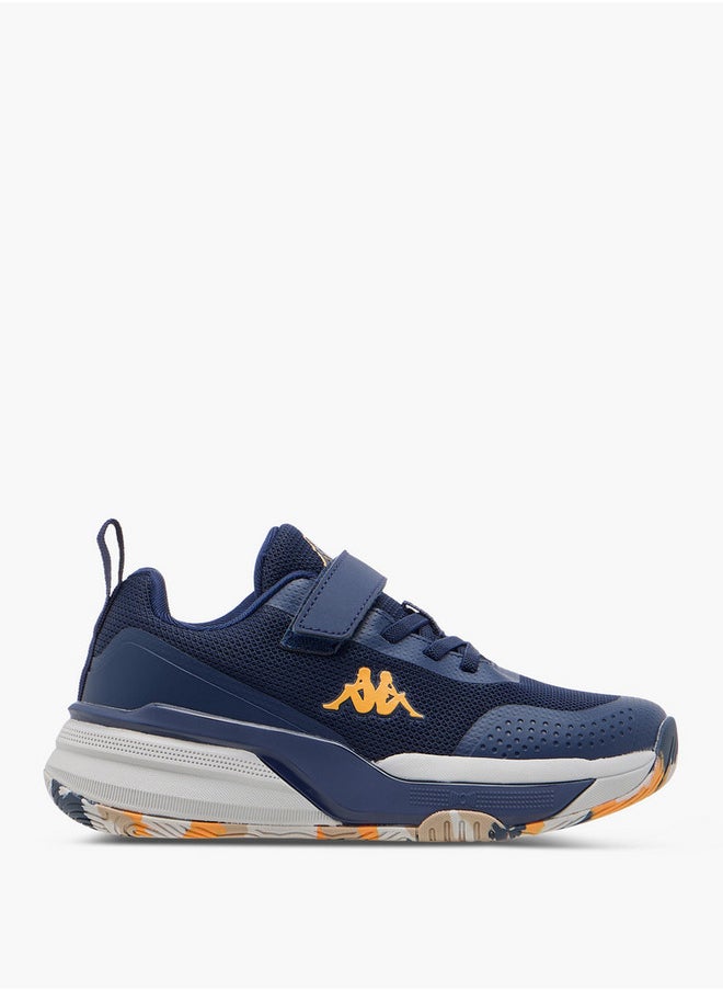 Boys' Pull Tab Detail Sports Shoes with Hook and Loop Closure