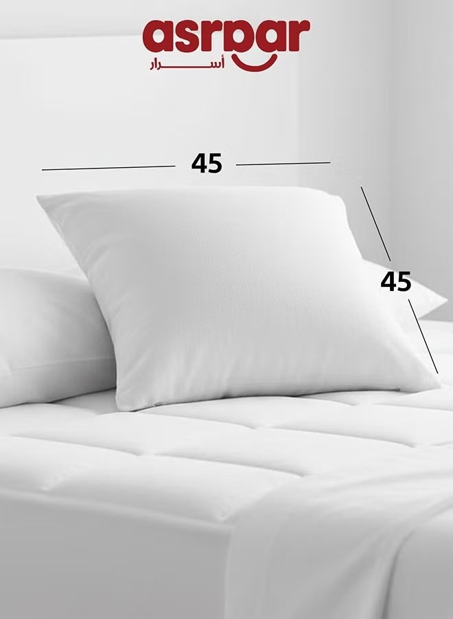 Asraar 6 Pieces | Microfiber Cushion Filler - White - 45x45 cm - Image 2