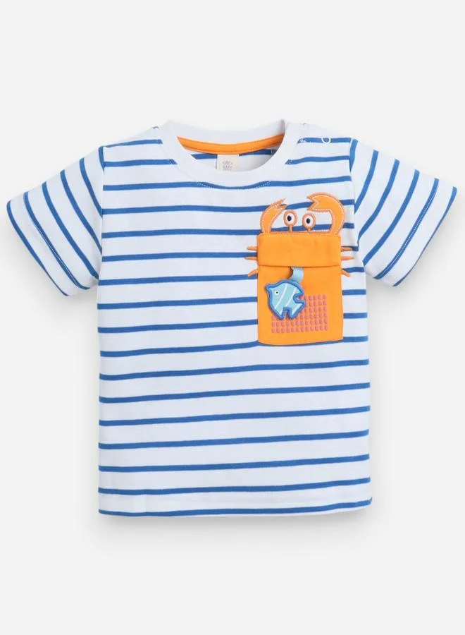 victor and jane Victor And Jane Boys Applique Pocket T-Shirt and Shorts Set