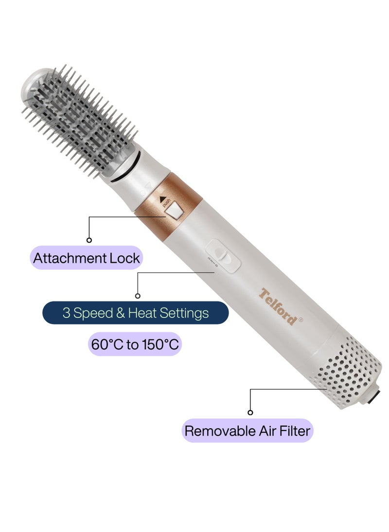 TELFORD - Hot Air Styler 4 in 1 (Dryer/Curler/Straightener/Volumizer) 1000 Watts - Image 1