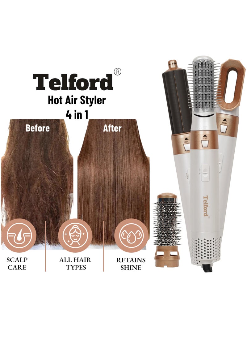 TELFORD - Hot Air Styler 4 in 1 (Dryer/Curler/Straightener/Volumizer) 1000 Watts - Image 1