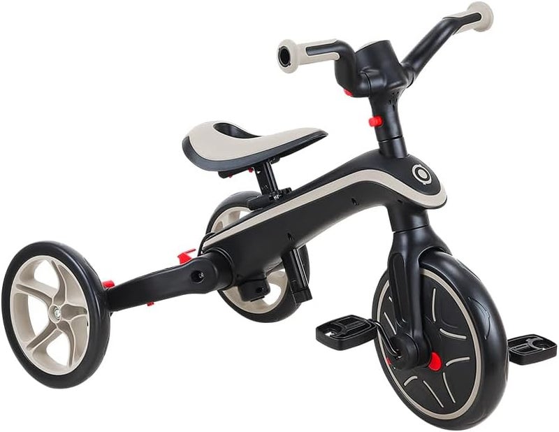 Globber Foldable Explorer Trike Tricycle (4 In 1) - Taupe - Image 5
