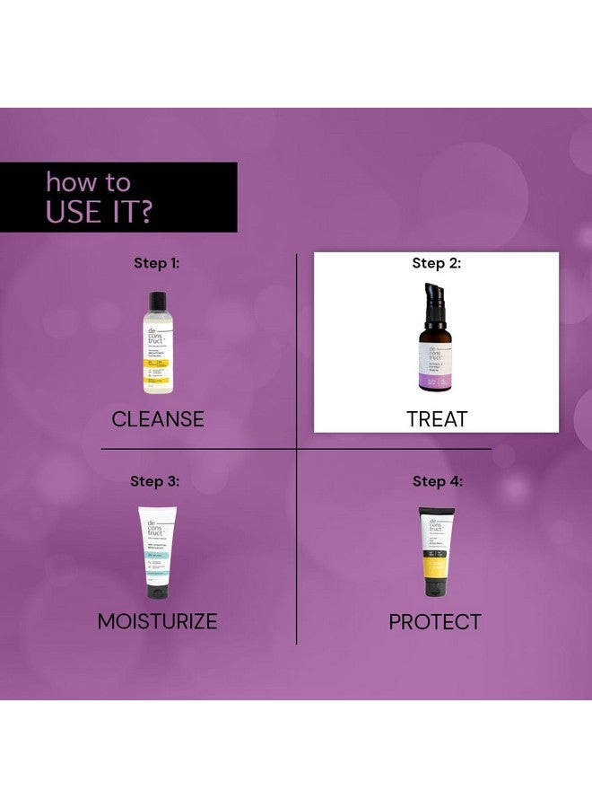 Deconstruct 0.2% Retinol Face Serum With 1% Peptide Beginner Friendly Anti Aging Night Face Serum To Reduce Fine Lines & Wrinkles For Men & Women Beginner Friendly 30 Ml - Image 4