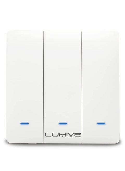Lumive Smart Light Switch, 600W WiFi Switch with Voice Control, Timing and APP Control, Compatible with Alexa(Smart Switch (3G)(Push Button))